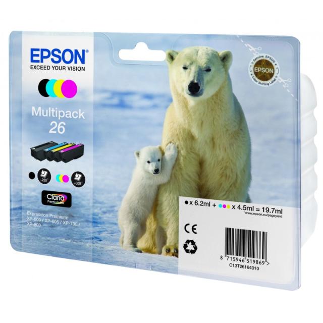 Epson - Polar bear Multipack 26 4 colores