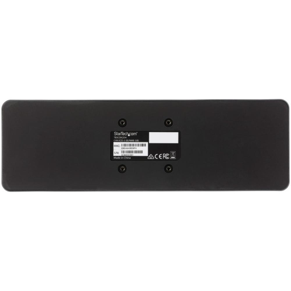 StarTech.com - Docking Station Thunderbolt 3 Compatible con USB-C - para 2 Monitores 4K 60Hz DisplayPort 1.4 o 2 Monitores HDMI