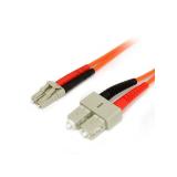 StarTech.com - Cable Adaptador de Red de 1m Multimodo Dúplex Fibra Óptica LC-SC 62,5/125 - Patch Duplex
