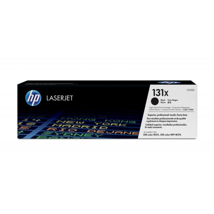 HP - Cartucho de tóner original LaserJet 131X de alta capacidad negro