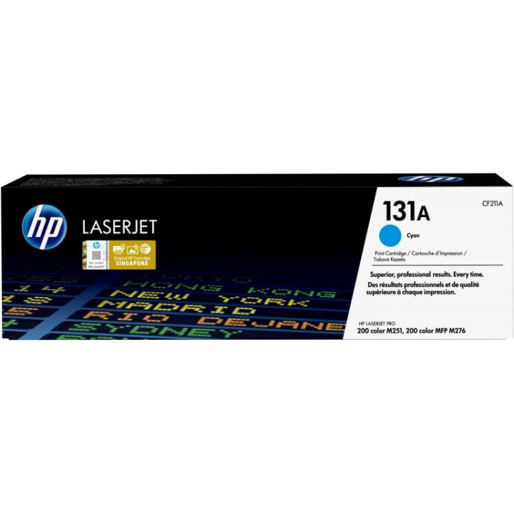 HP - Cartucho de tóner original LaserJet 131A cian
