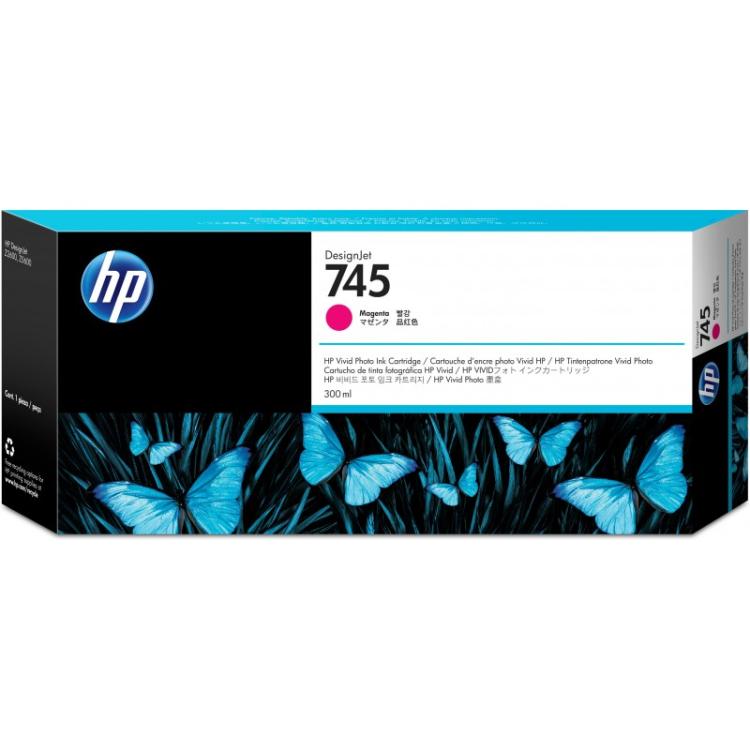 HP - Cartucho de tinta DesignJet 745 magenta de 300 ml