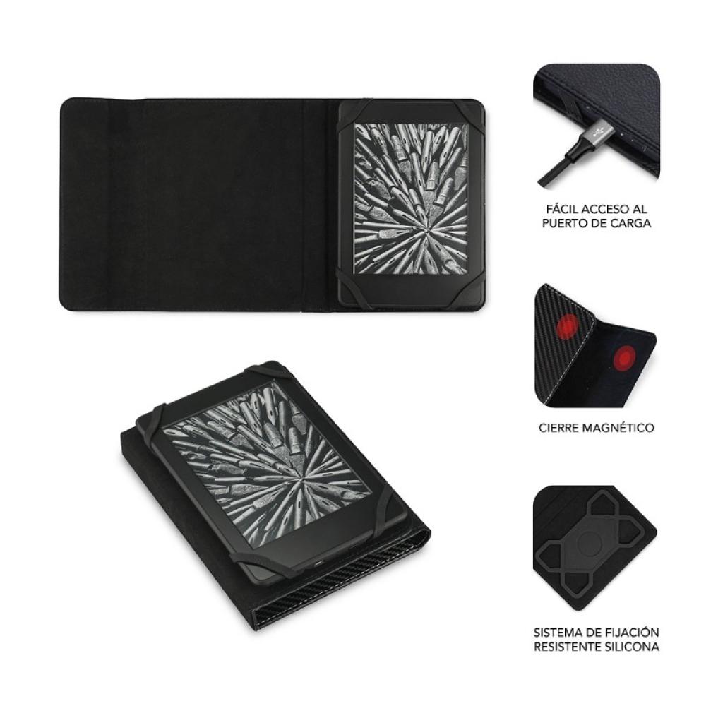 SUBBLIM - Funda Libro Electrónico Clever Ebook Case 6" Black