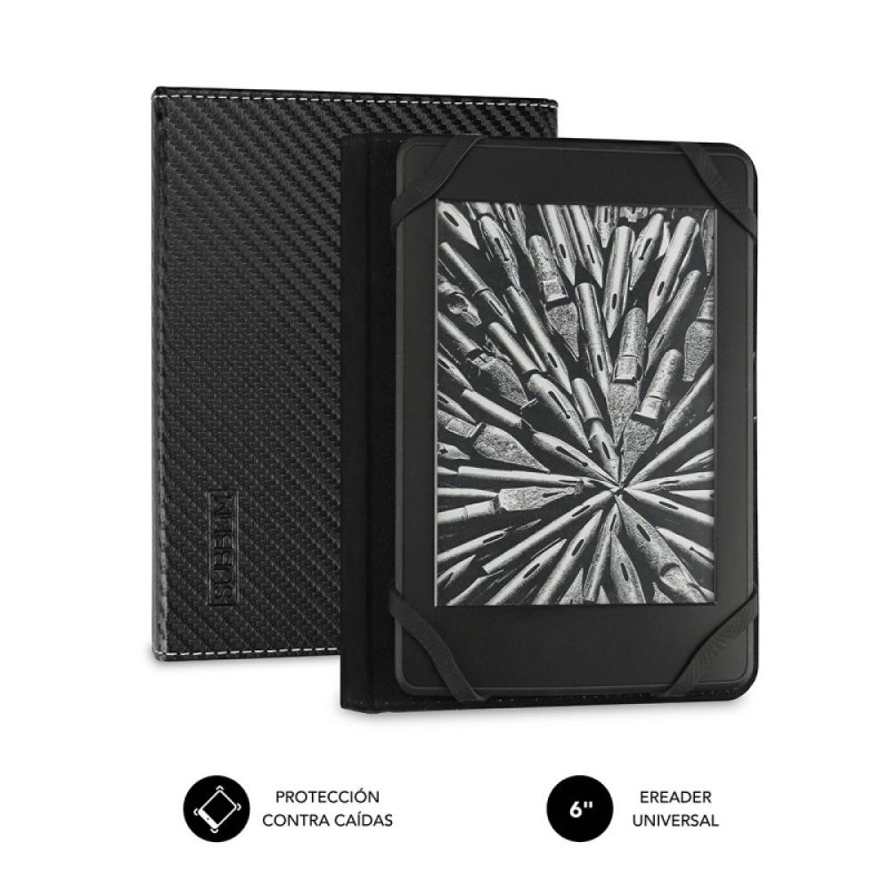SUBBLIM - Funda Libro Electrónico Clever Ebook Case 6" Black