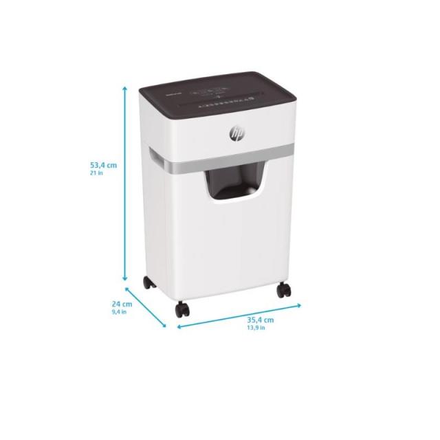 HP - OneShred 15CC triturador de papel Corte en partículas 65 dB 22 cm Blanco