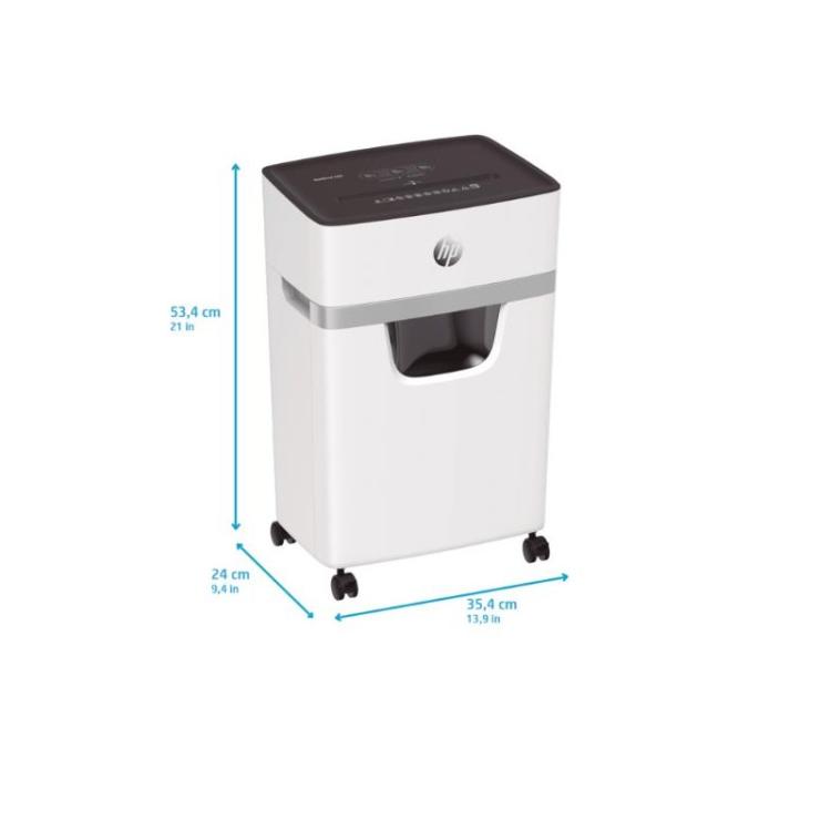 HP - OneShred 15CC triturador de papel Corte en partículas 65 dB 22 cm Blanco