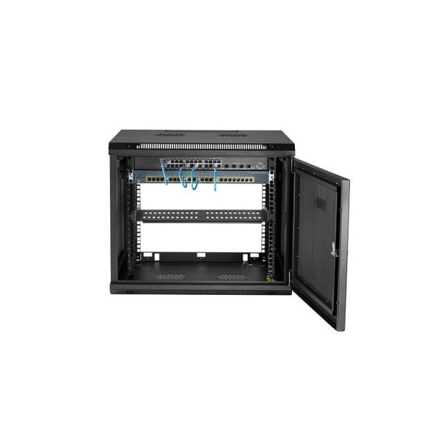 StarTech.com - Armario Rack de Pared para Servidores 9U 19"4 Columnas y Estante 1U - Rack de Servidores de Montaje en Pared - Ra