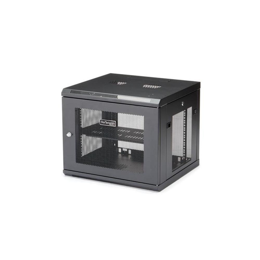 StarTech.com - Armario Rack de Pared para Servidores 9U 19"4 Columnas y Estante 1U - Rack de Servidores de Montaje en Pared - Ra