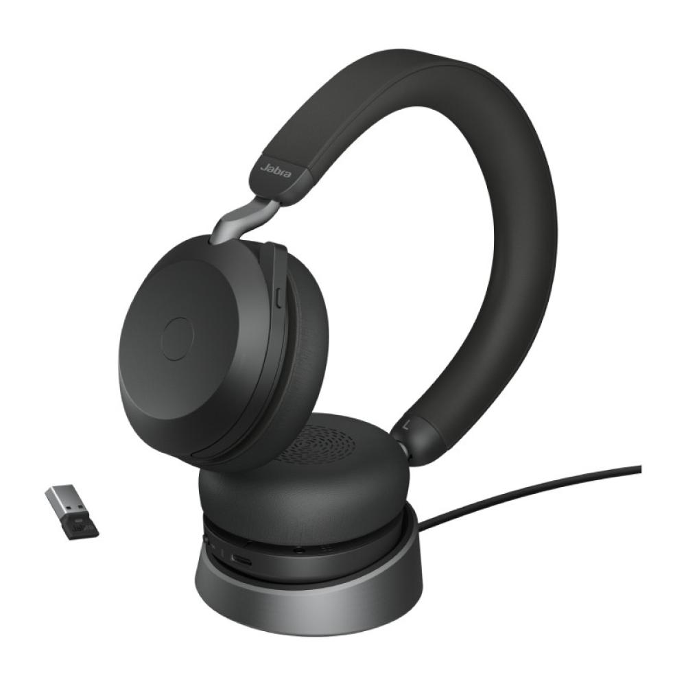Jabra - Evolve2 75 Auriculares Inalámbrico y alámbrico Diadema Oficina/Centro de llamadas Bluetooth Base de carga Negro