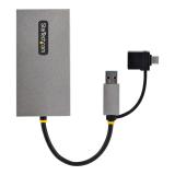 StarTech.com - Adaptador de USB a HDMI Doble, USB A/C a 2 Pantallas HDMI (1x 4K30Hz, 1x 1080p), Dongle Integrado USB-A a C, Cabl