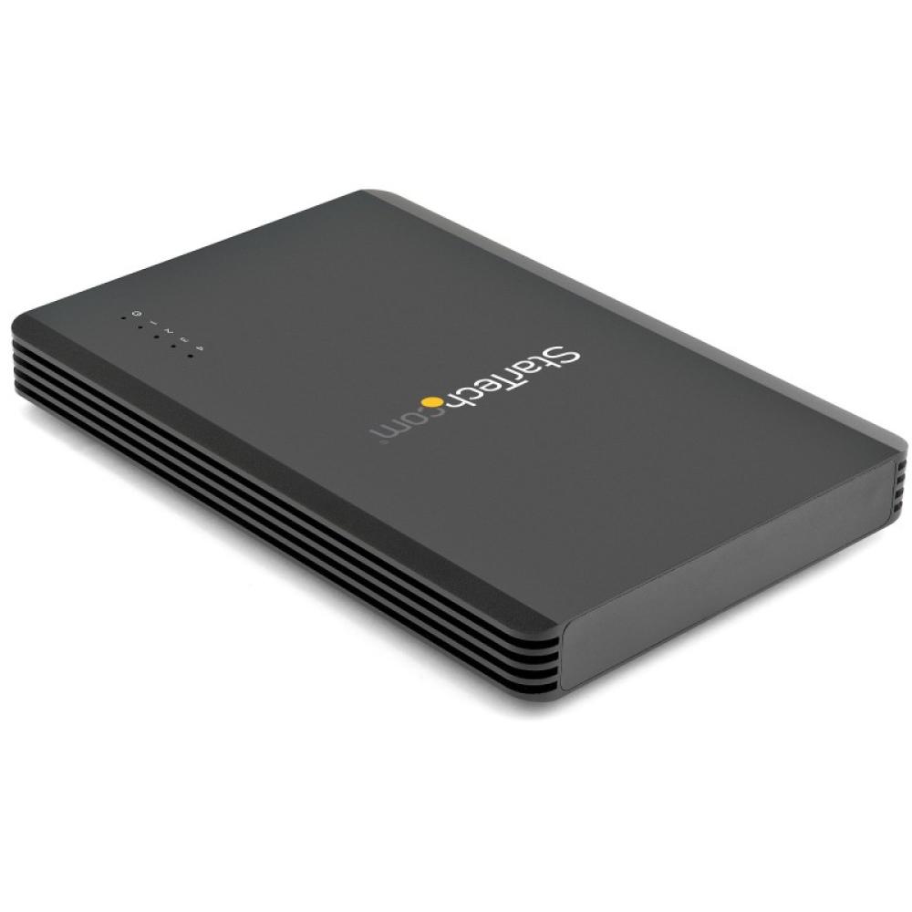 StarTech.com - Caja Thunderbolt 3&trade de 4 Bahías NVMe M.2 para SSD, con 1 Puerto de Vídeo DisplayPort y 2 Thunderbolt 3, 40gb