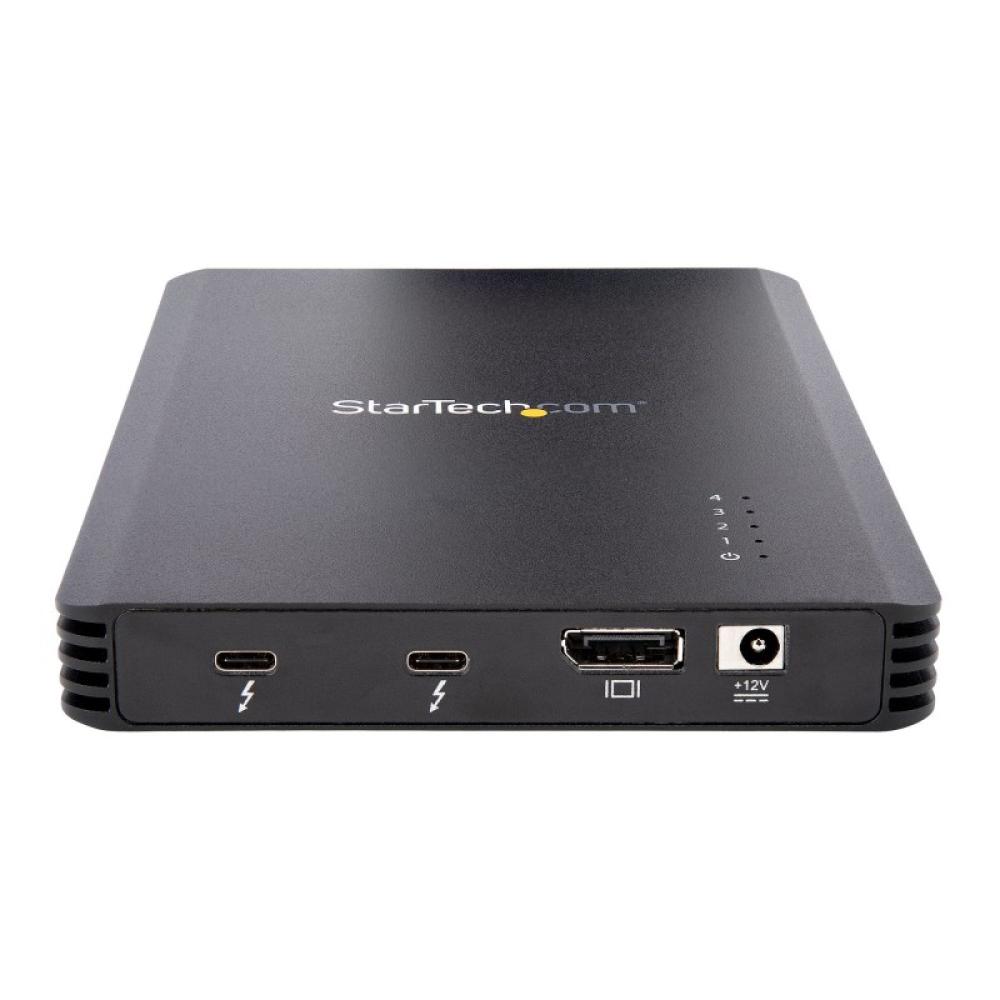 StarTech.com - Caja Thunderbolt 3&trade de 4 Bahías NVMe M.2 para SSD, con 1 Puerto de Vídeo DisplayPort y 2 Thunderbolt 3, 40gb