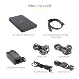 StarTech.com - Caja Thunderbolt 3&trade de 4 Bahías NVMe M.2 para SSD, con 1 Puerto de Vídeo DisplayPort y 2 Thunderbolt 3, 40gb