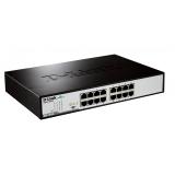 D-Link - DGS-1016D/E switch No administrado Negro, Metálico