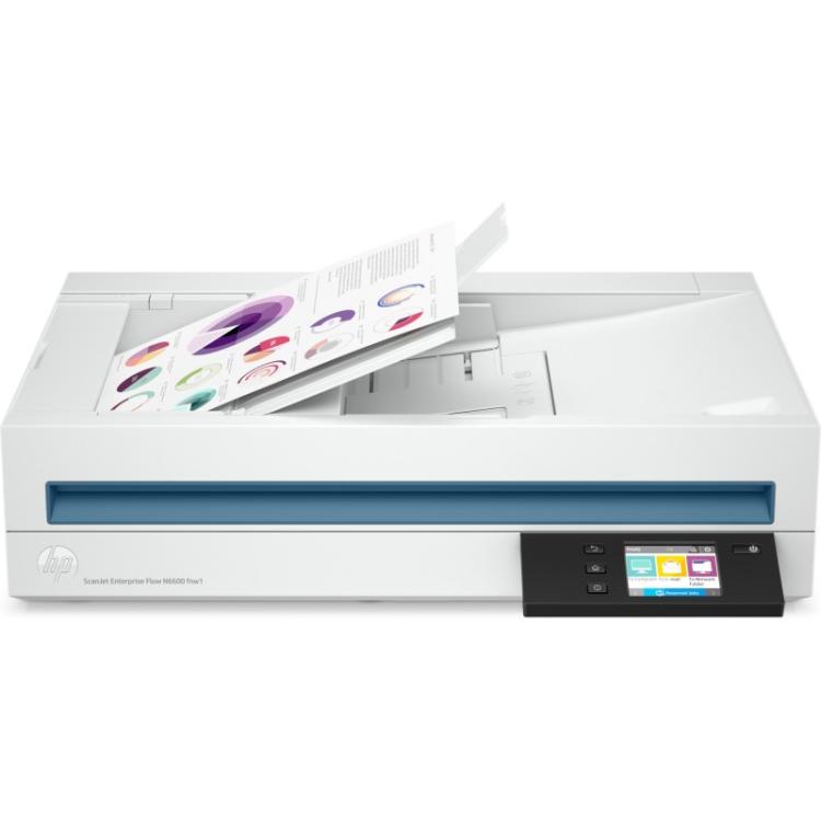 HP - Scanjet Enterprise Flow N6600 fnw1 Escáner de superficie plana y alimentador automático de documentos (ADF) 1200 x 1200 DPI