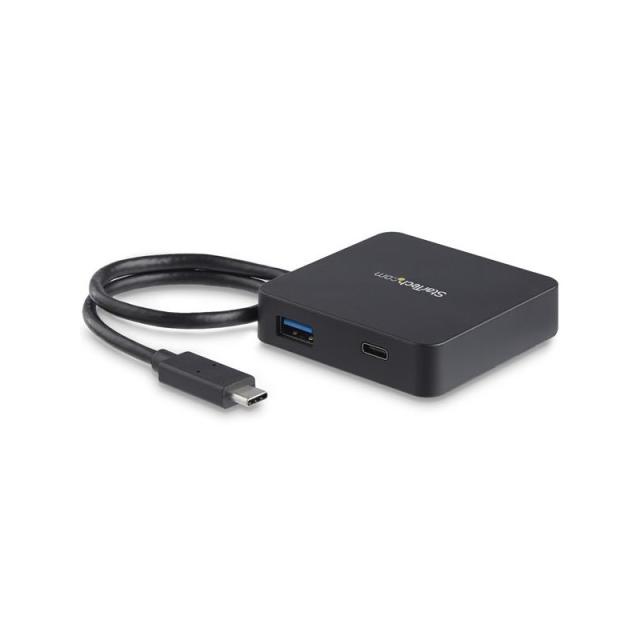 StarTech.com - Adaptador Multipuertos USB C - Mini Dock Portátil USB-C 4K HDMI - Gigabit Ethernet - Hub USB 3.0 (1x USB-A 1x USB