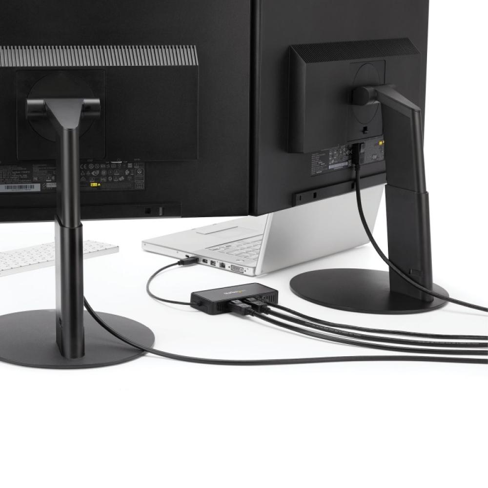 StarTech.com - Mini Dock USB 3.0 - Docking Station USB-A para 2 Monitores - DisplayPort 4K de 60Hz y Red Ethernet Gigabit - con