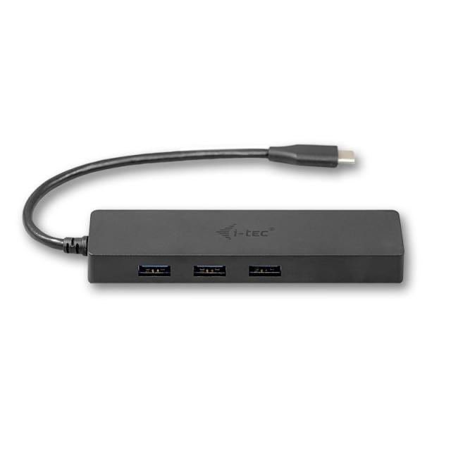 i-tec - Advance USB-C Slim Passive HUB 3 Port + Gigabit Ethernet Adapter