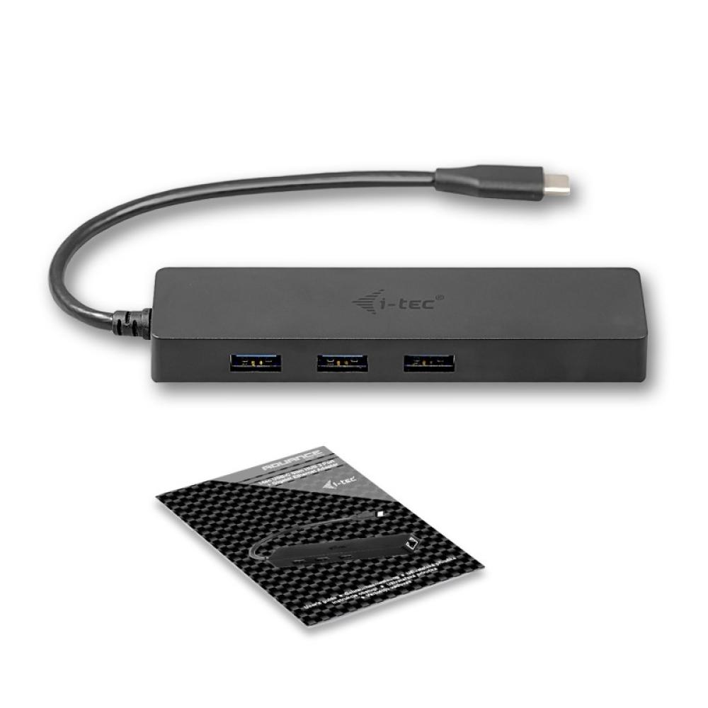 i-tec - Advance USB-C Slim Passive HUB 3 Port + Gigabit Ethernet Adapter