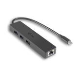 i-tec - Advance USB-C Slim Passive HUB 3 Port + Gigabit Ethernet Adapter