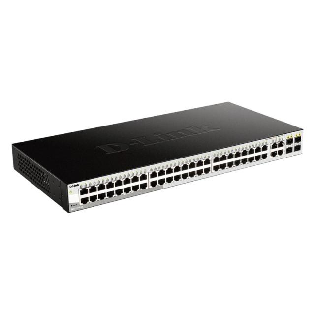 D-Link - DGS-1210-52 switch Gestionado L2 Gigabit Ethernet (10/100/1000) 1U Negro