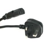 StarTech.com - Cable de 1m (3 pies) de Alimentación de Ordenador para el Reino Unido UK, BS1363 a C13, 18AWG, 10A 250V, Cable In