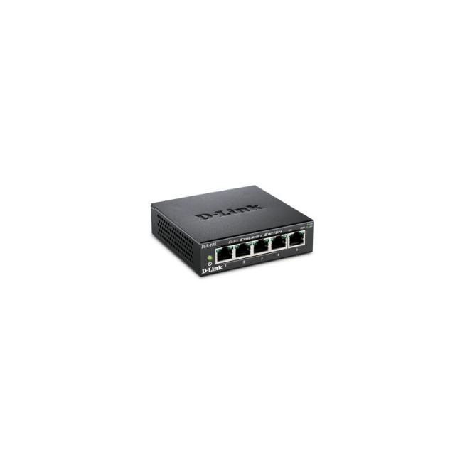 D-Link - DES-105 switch No administrado Negro