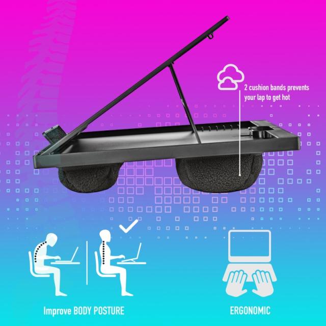 NGS - LAPNEST almohadilla fría 39,6 cm (15.6") Negro