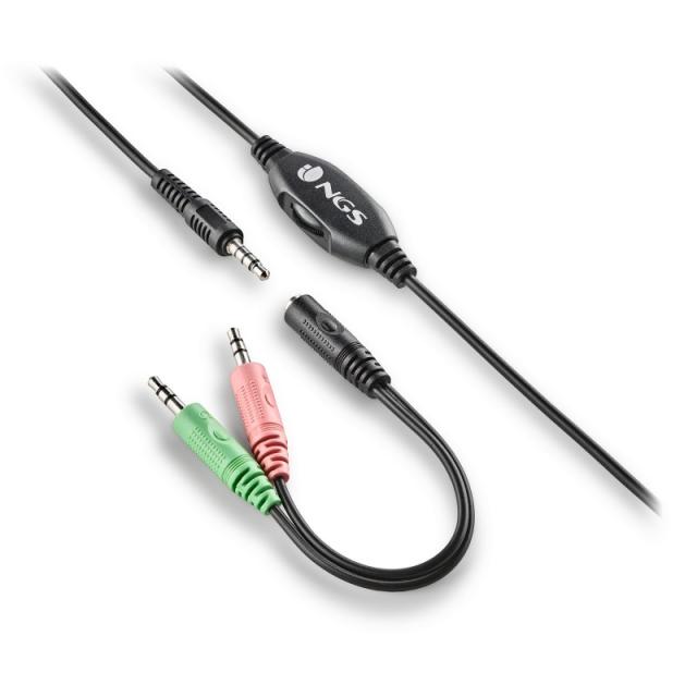 NGS - MSX 11 PRO Auriculares Alámbrico Diadema Juego Negro