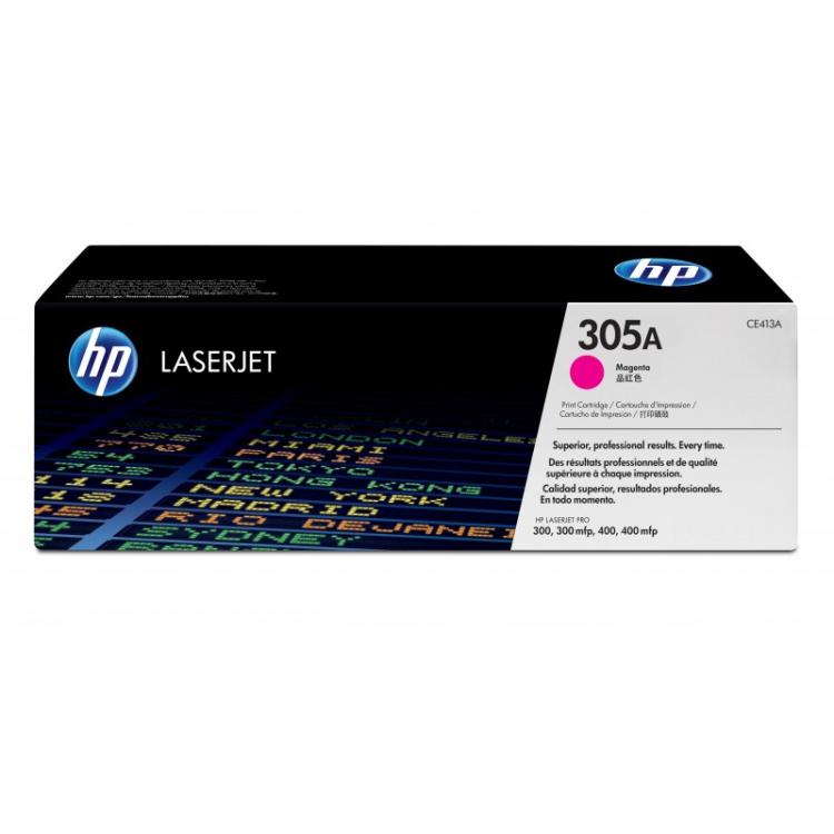 HP - Cartucho de tóner original LaserJet 305A magenta