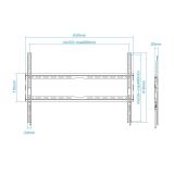 TooQ - LP1080F-B soporte para TV 2,03 m (80") Negro