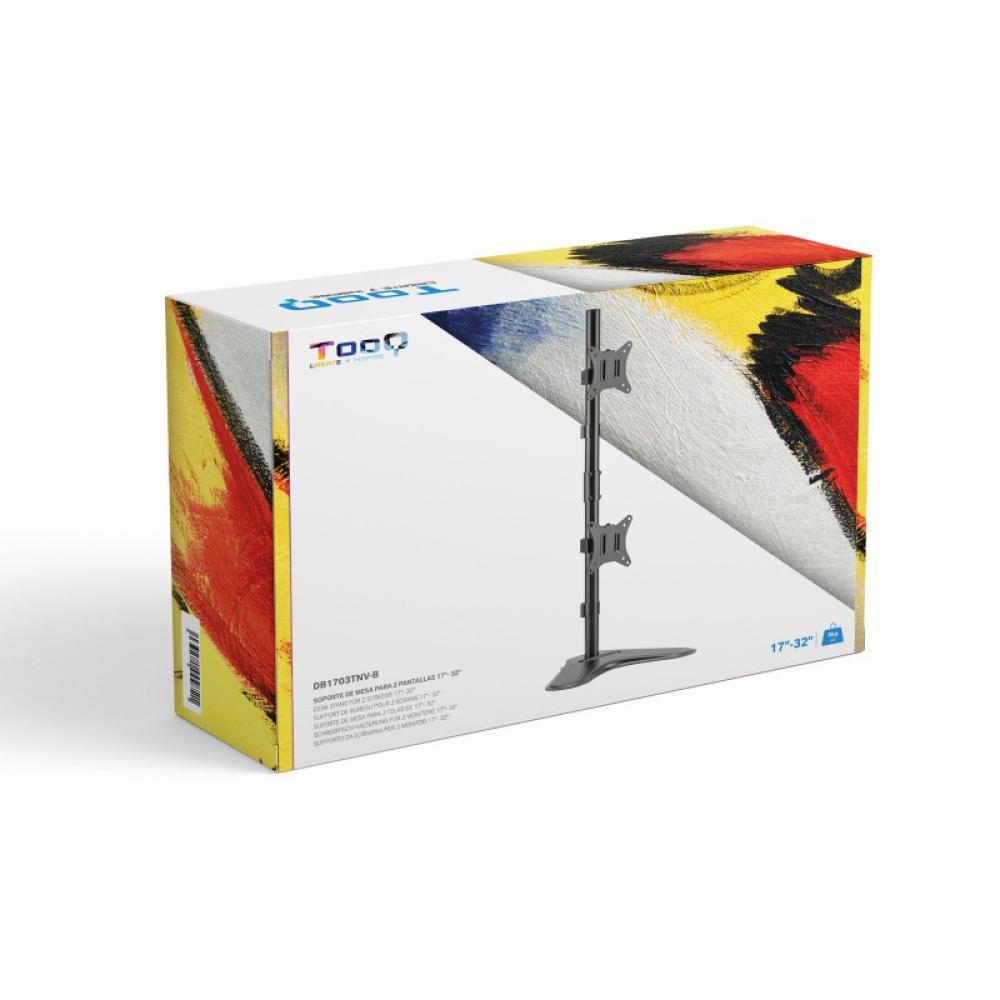 TooQ - DB1703TNV-B soporte para monitor 81,3 cm (32") Negro Escritorio