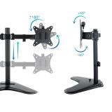 TooQ - DB1702TN-B soporte para monitor 81,3 cm (32") Negro Escritorio