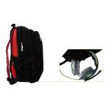 KeepOut - BK7R mochila Negro, Rojo Nylon