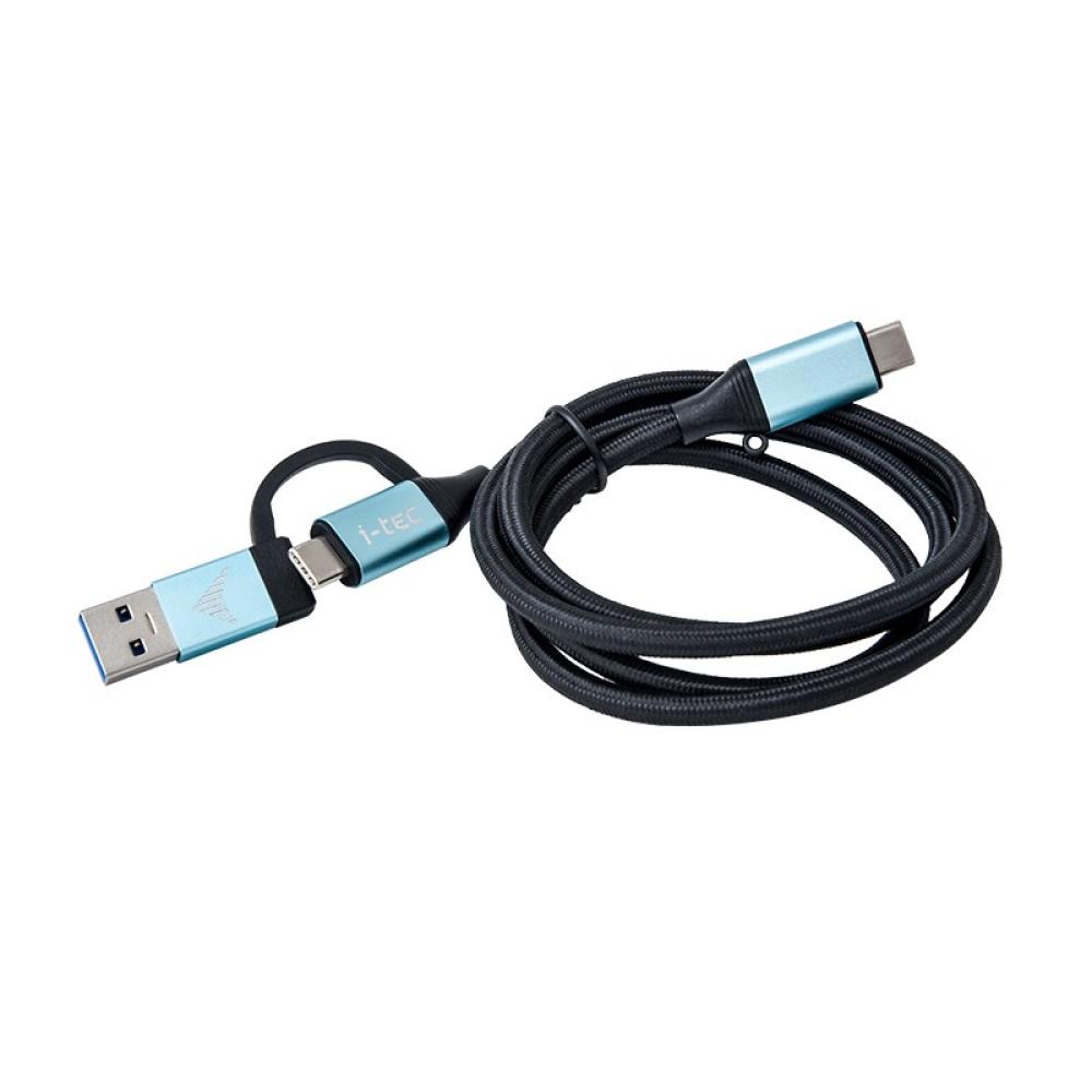 i-tec - USB-C Cable to USB-C with Integrated USB 3.0 Adapter
