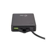 i-tec - Built-in Desktop Fast Charger, USB-C PD 3.0 + 3x USB 3.0 QC3.0, 96 W