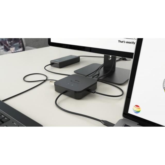 i-tec - Thunderbolt 3 Travel Dock Dual 4K Display + Power Delivery 60W