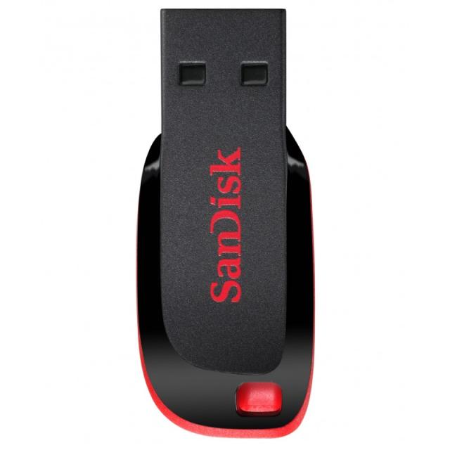 SanDisk - Cruzer Blade unidad flash USB 32 GB USB tipo A 2.0 Negro, Rojo