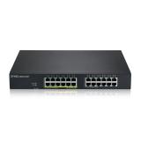 Zyxel - GS1915-24EP Gestionado L2 Gigabit Ethernet (10/100/1000) Energía sobre Ethernet (PoE) 1U Negro