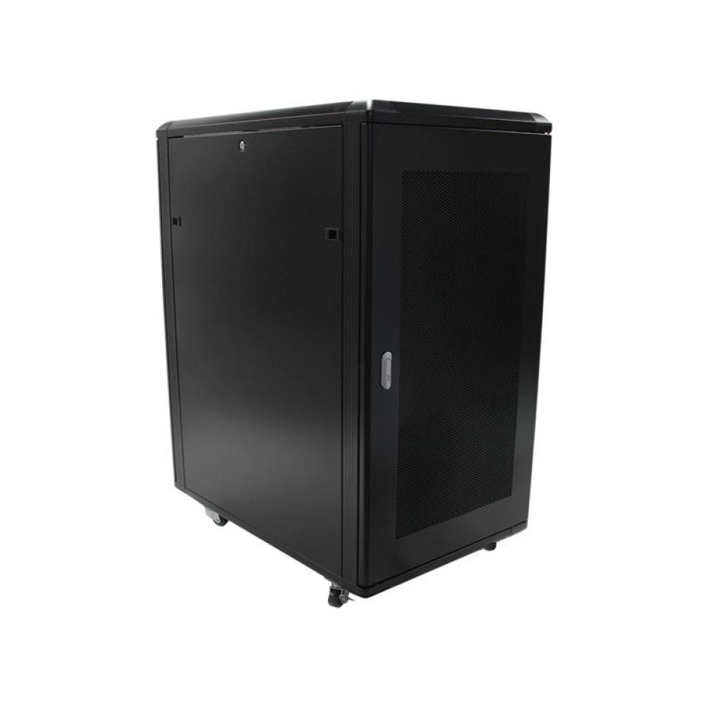 StarTech.com - Armario Rack para Servidores 22U 19" 4 Columnas - Rack de Servidores con Cerradura y Seguro - Rack con Ruedas y C