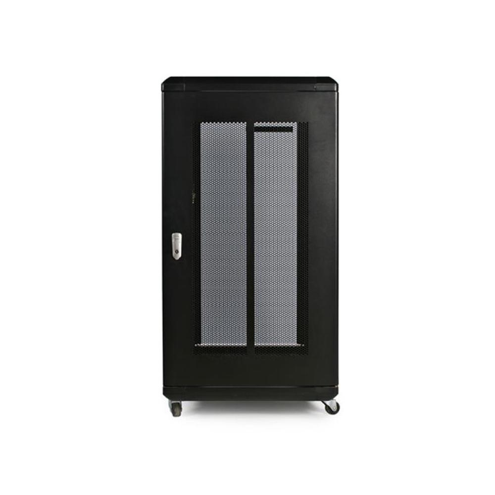 StarTech.com - Armario Rack para Servidores 22U 19" 4 Columnas - Rack de Servidores con Cerradura y Seguro - Rack con Ruedas y C