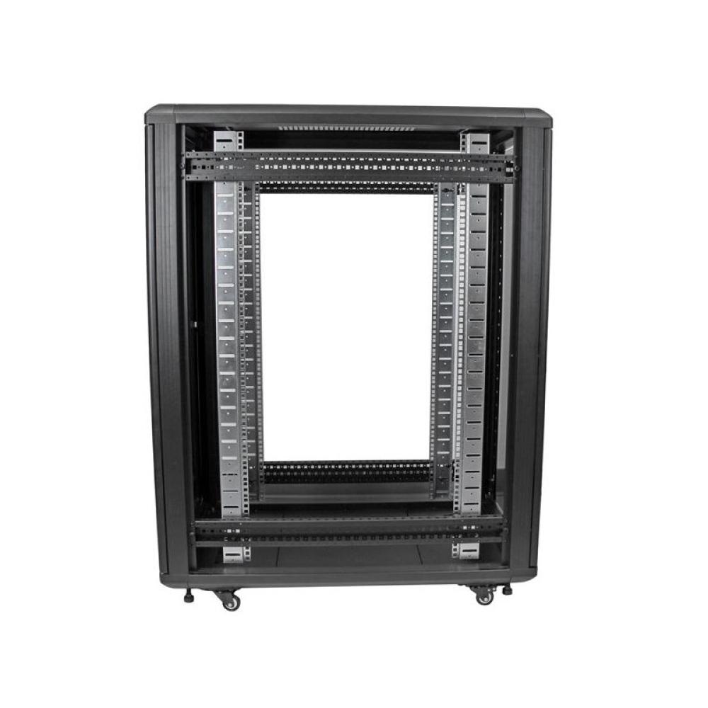 StarTech.com - Armario Rack para Servidores 22U 19" 4 Columnas - Rack de Servidores con Cerradura y Seguro - Rack con Ruedas y C