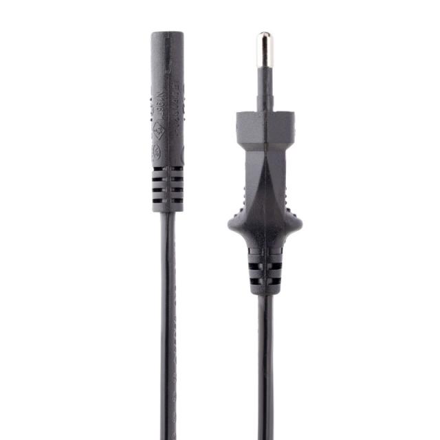 StarTech.com - Cable de 2m de Alimentación para Ordenador Portátil o Impresora , UE a C7, 2,5A 250V, 18AWG, Cable de Repuesto pa