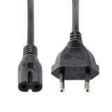 StarTech.com - Cable de 2m de Alimentación para Ordenador Portátil o Impresora , UE a C7, 2,5A 250V, 18AWG, Cable de Repuesto pa
