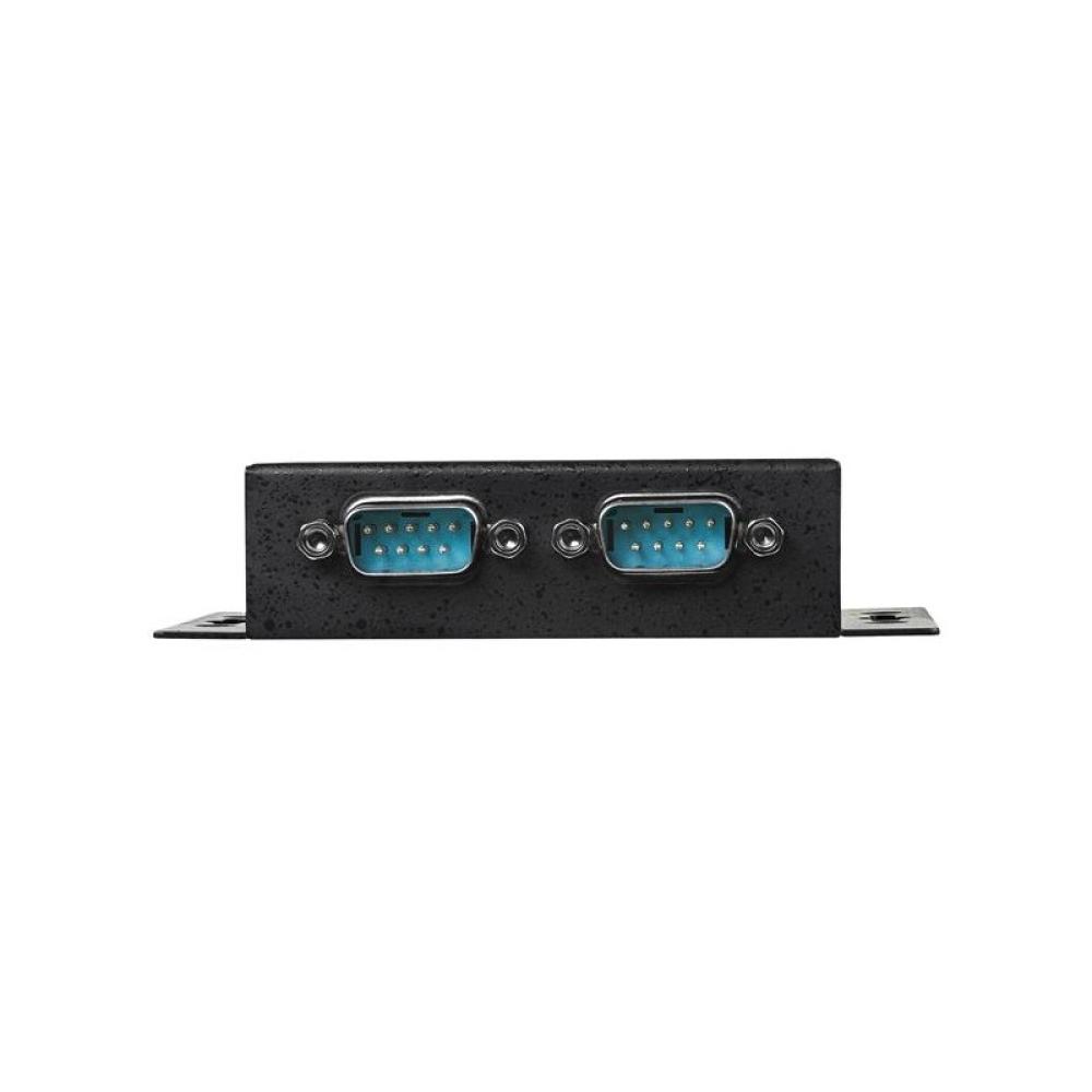 StarTech.com - Concentrador Hub Industrial de 2 Puertos Serie Serial RS232 a USB Montaje Riel DIN Pared