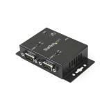 StarTech.com - Concentrador Hub Industrial de 2 Puertos Serie Serial RS232 a USB Montaje Riel DIN Pared