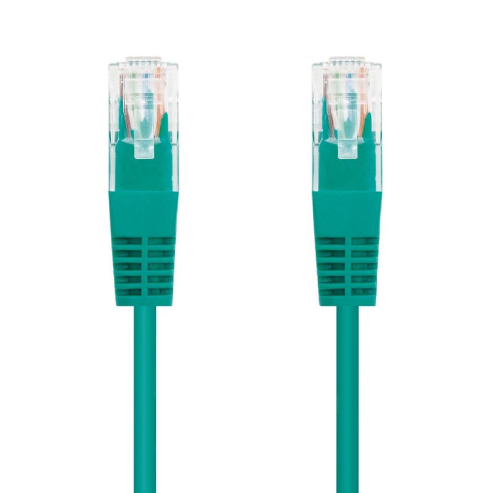 Nanocable - Cable Red Latiguillo RJ45 CAT.6 UTP AWG24, Verde, 25 cm