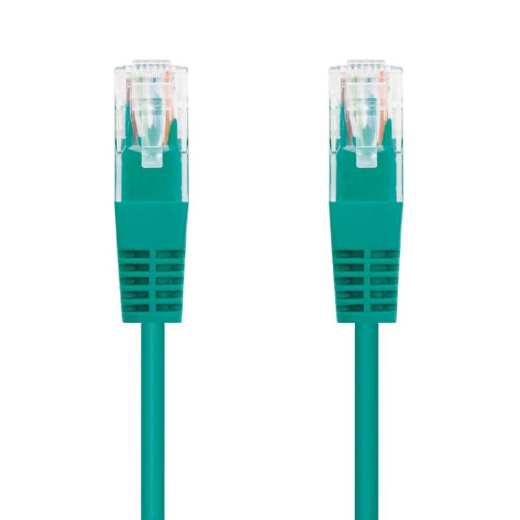 Nanocable - Cable Red Latiguillo RJ45 CAT.6 UTP AWG24, Verde, 25 cm
