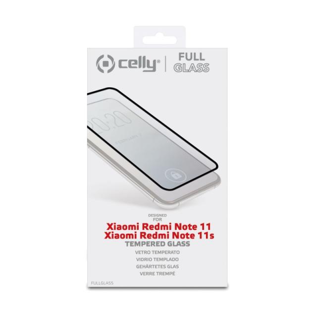 Celly - FULLGLASS1021BK mobile phone screen/back protector Protector de pantalla Xiaomi 1 pieza(s)