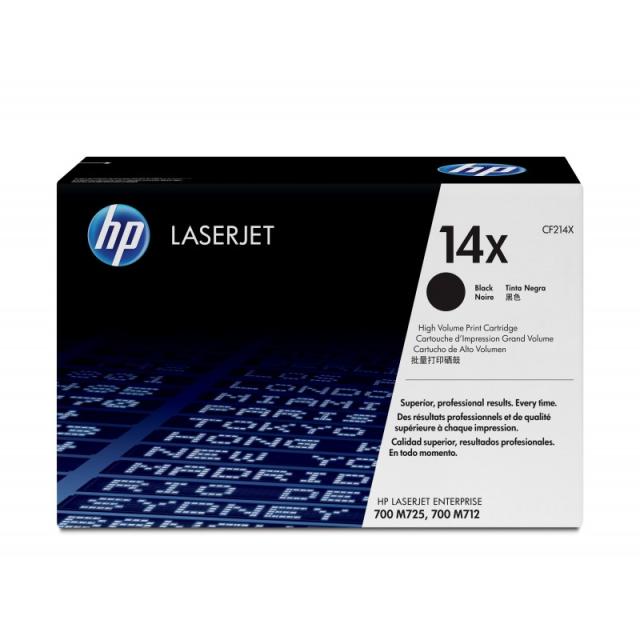 HP - Cartucho de tóner original LaserJet 14X de alta capacidad negro